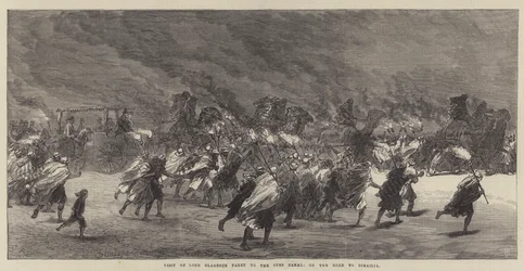 Návštěva lorda Clarence Pageta v Suezském průplavu, na cestě do Ismailie